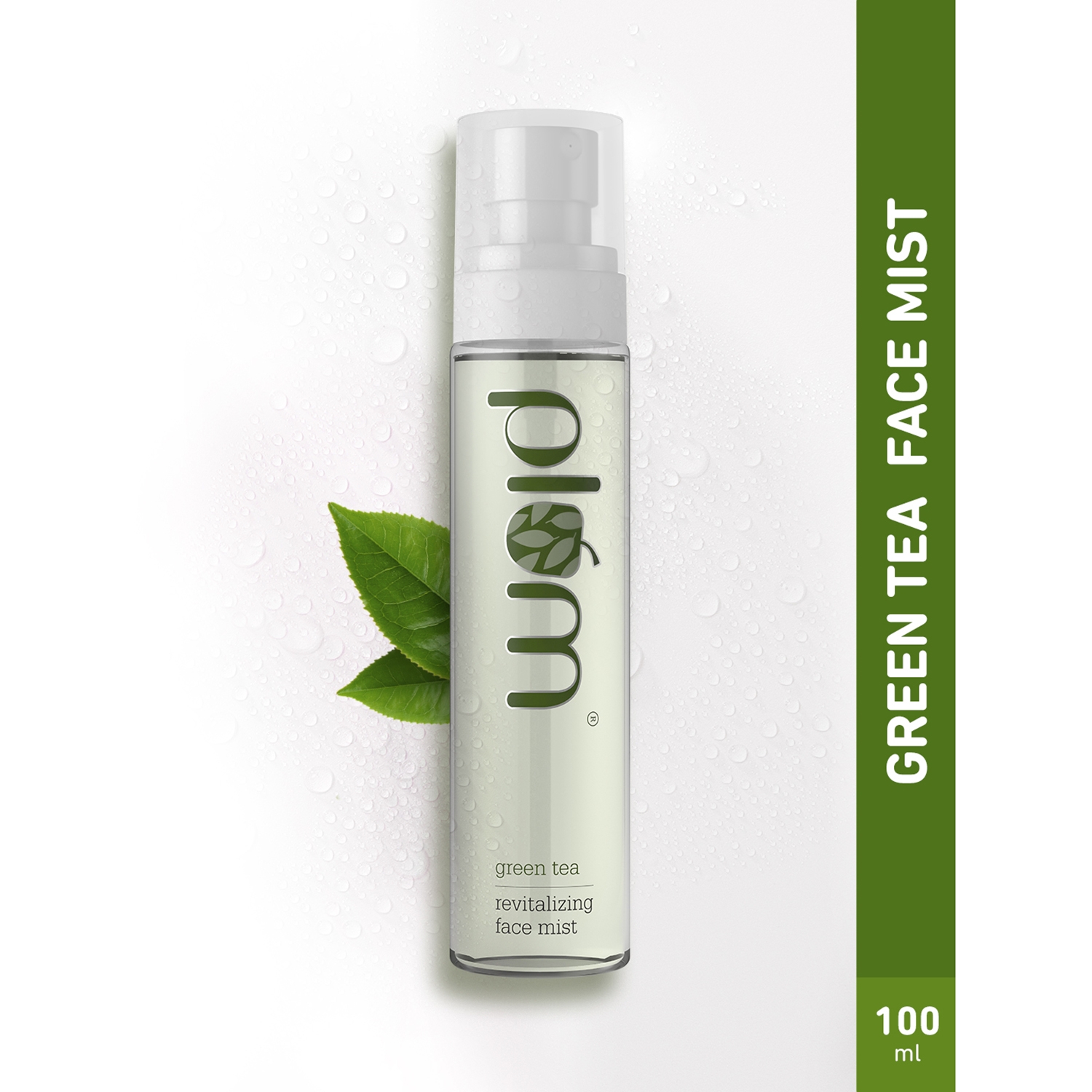 Green tea revitalizing face mist, glycolic acid & aloe vera - hydrates & refreshes (100ml)